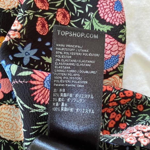 NWOT Topshop Petite 0 XS Dress sides have drawstring openings Anthroplogie - Picture 9 of 10